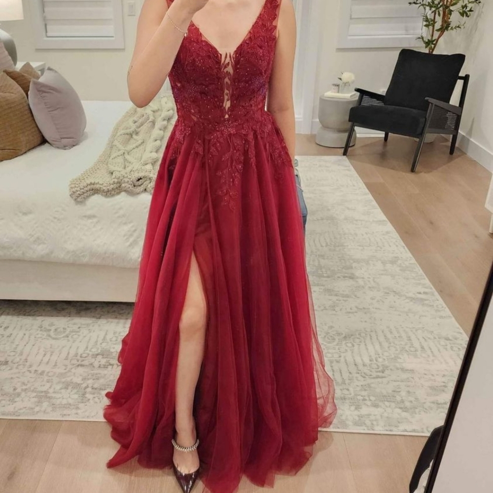 Mon Cheri Ellie Wilde Red Gown